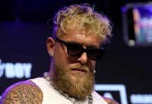 jake paul at jake paul vs julio cesar chavez jr