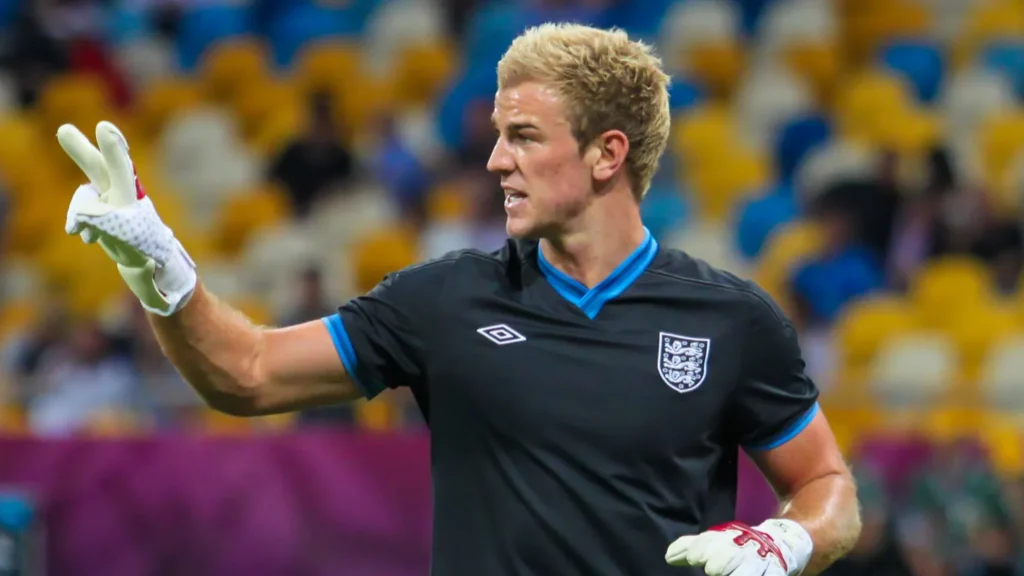 Joe Hart playing for England