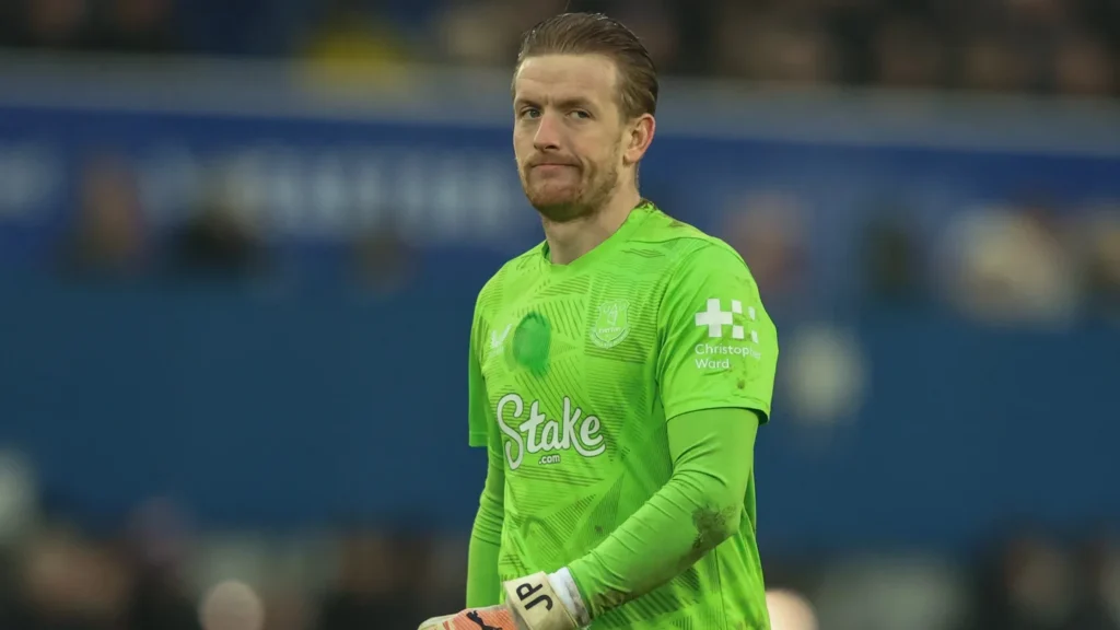 Jordan Pickford during a game