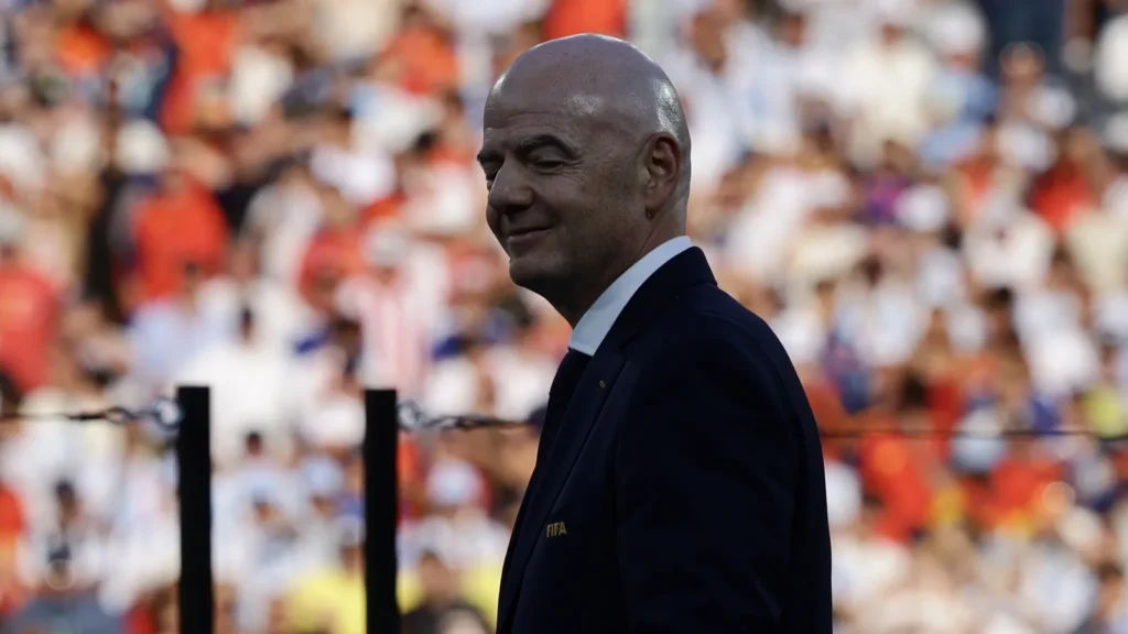 Gianni Infantino during the World Cup finals.