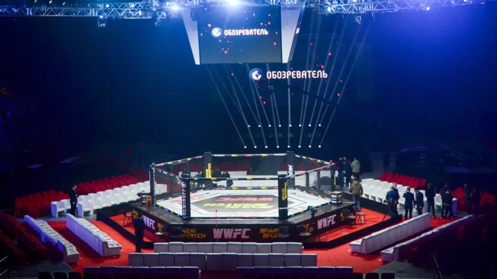 A fighting octagon