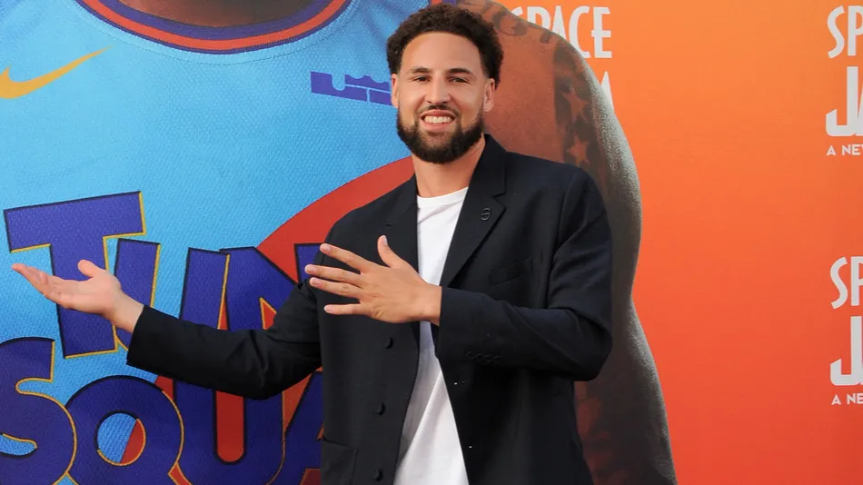 Klay Thompson at the Los Angeles premiere of Space Jam