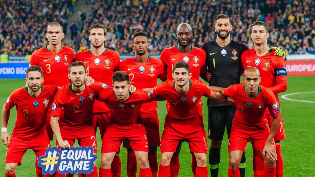 Team Portugal before a game