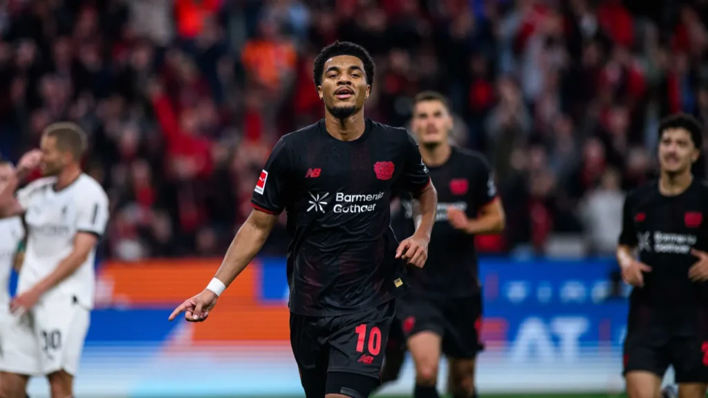 leverkusen germany  21 september 2025 malik tillman goal