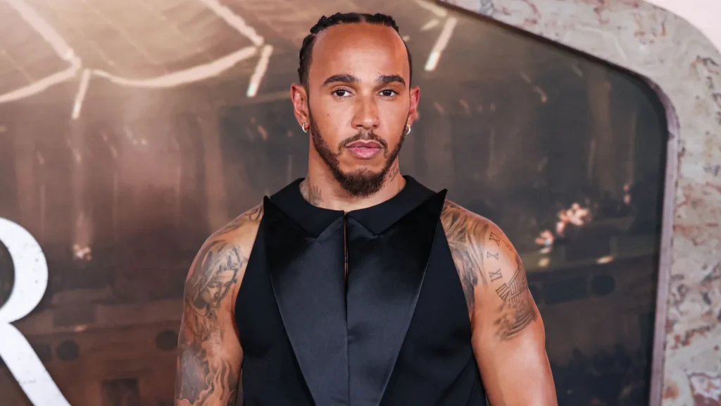 Lewis Hamilton arrives at an event