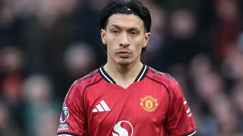 lisandro martinez of manchester united during the premier league match