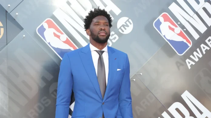 Joel Embiid at an event.