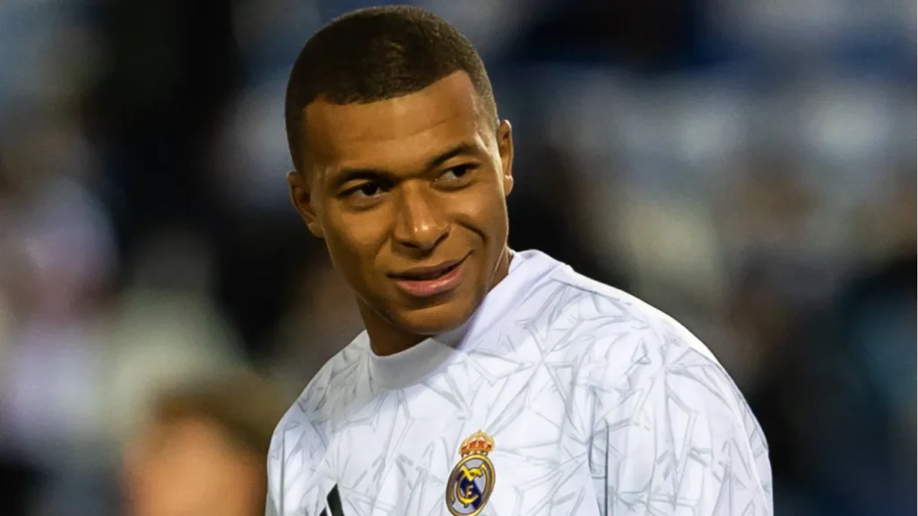 Close-up of Kylian Mbappé