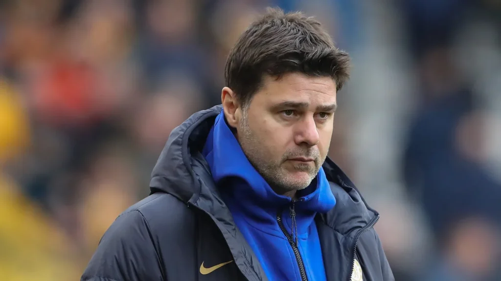 Mauricio Pochettino during the Premier League match.