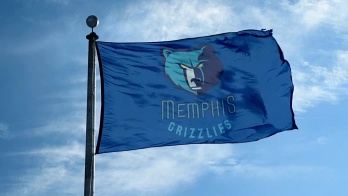 memphis  october 24 2017  waving flag on the