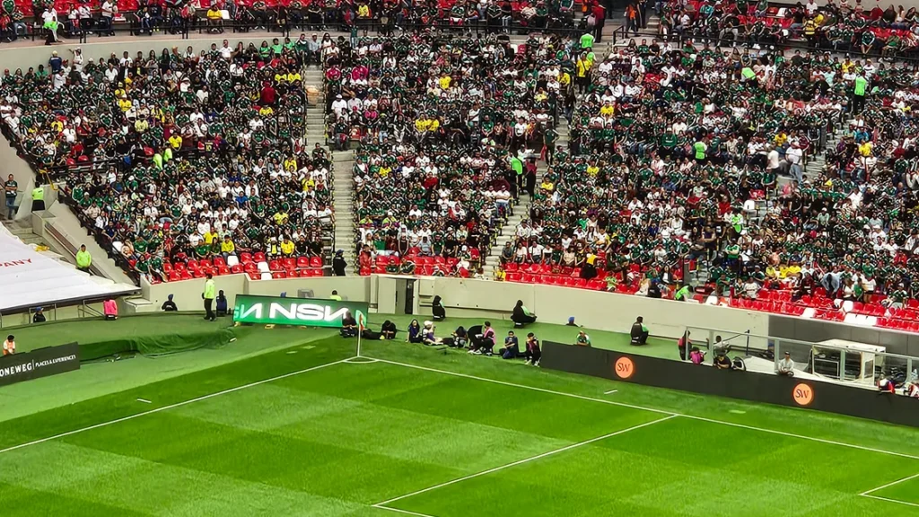 Interior of the Aztec Stadium