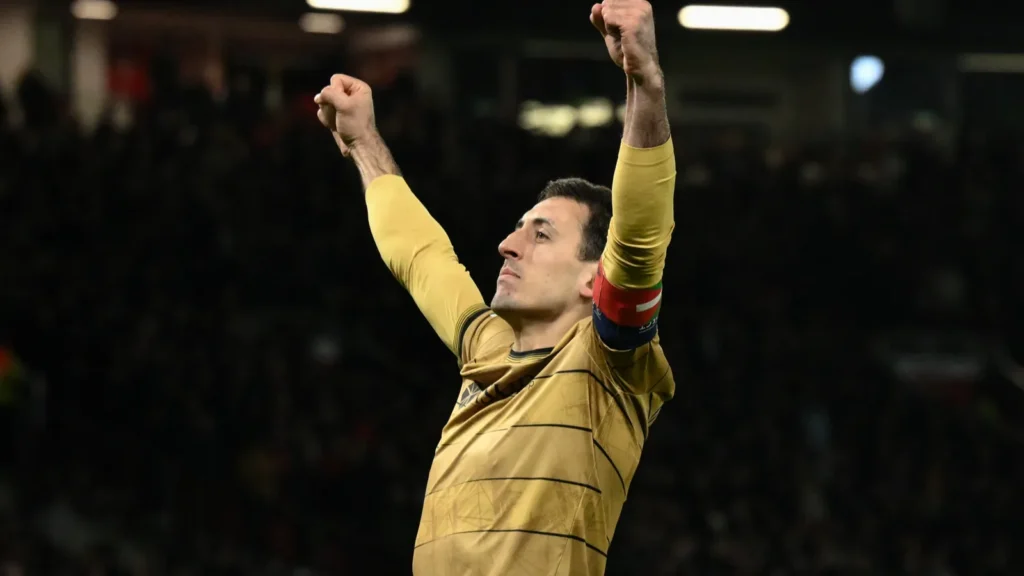 Mikel Oyarzabal celebrates his goal