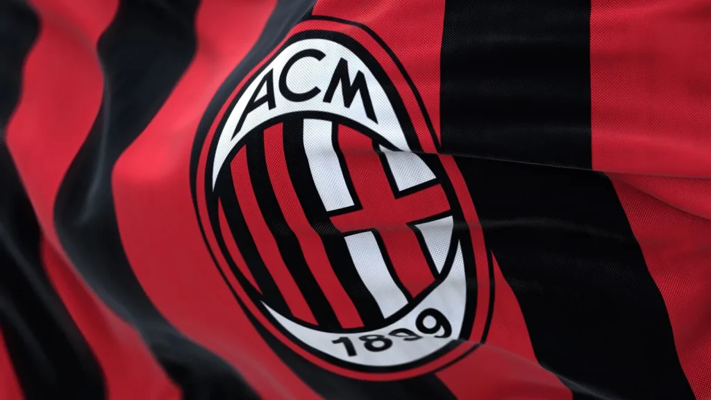 Crest of the Italian football club AC Milan