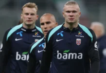 Team Norway before a game