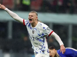 Erling Haaland during a game