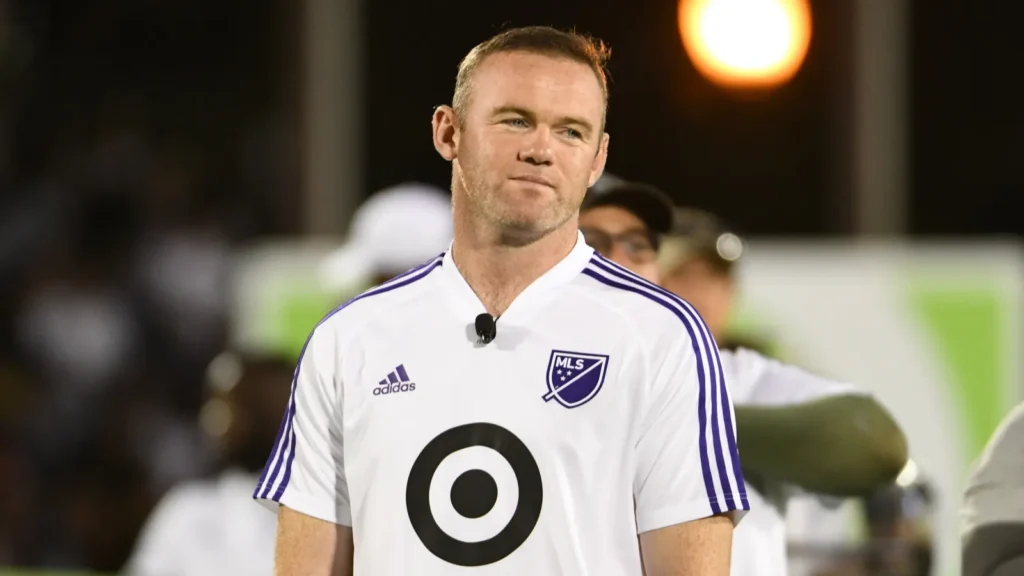 Focus shot of Wayne Rooney