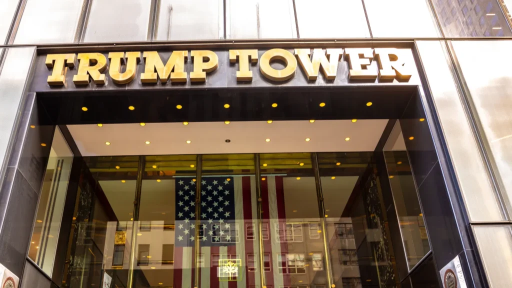Entrance of the Trump Tower