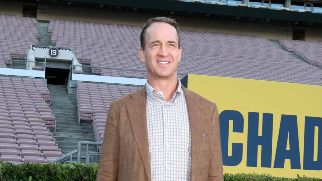 peyton manning at the chad powers hulu series premiere at