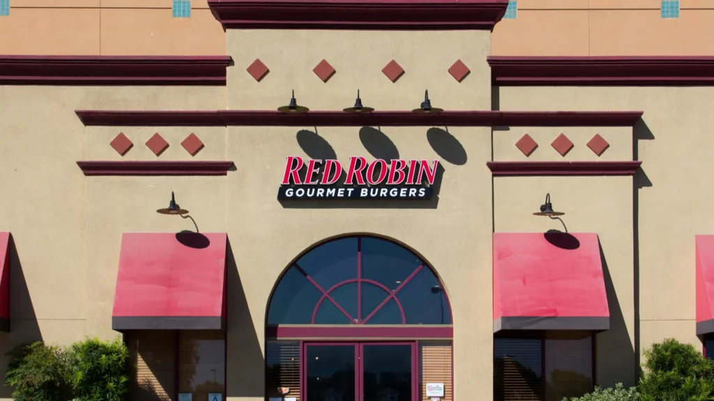 Exterior of Red Robin restaurant