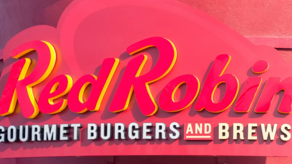 Red Robin gourmet burgers exterior and logo