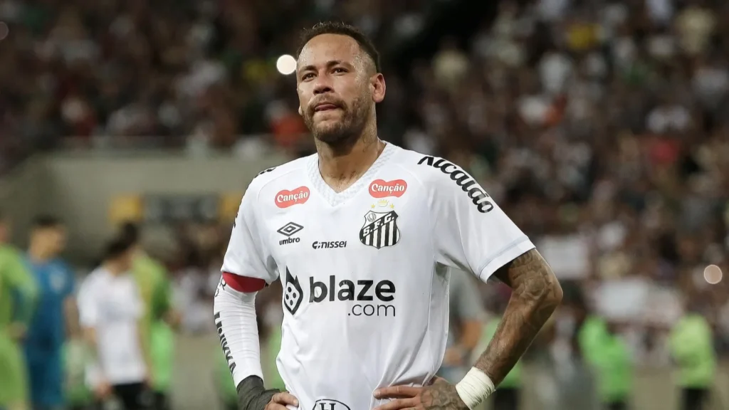 Neymar at the football stadium.