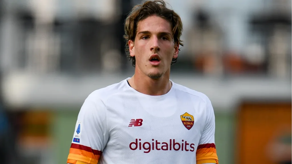 Romas Nicolo Zaniolo of FC Roma