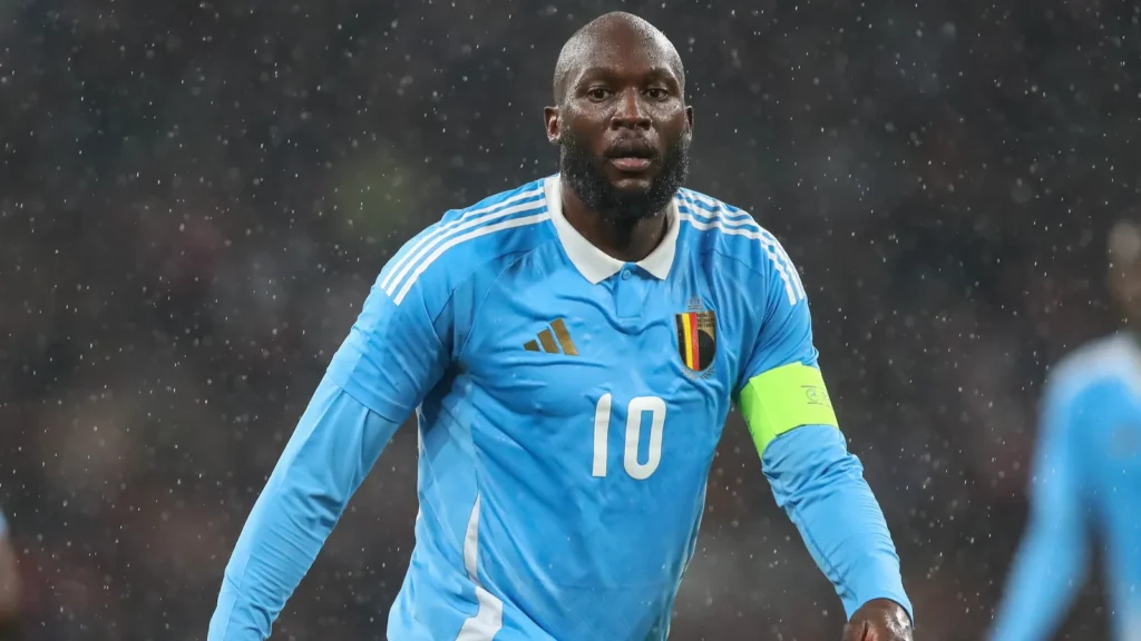 Romelu Lukaku of Belgium during the international friendly match