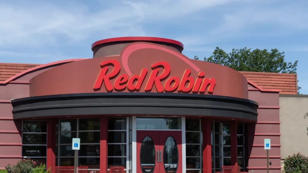 Red Robin gourmet burgers exterior and logo