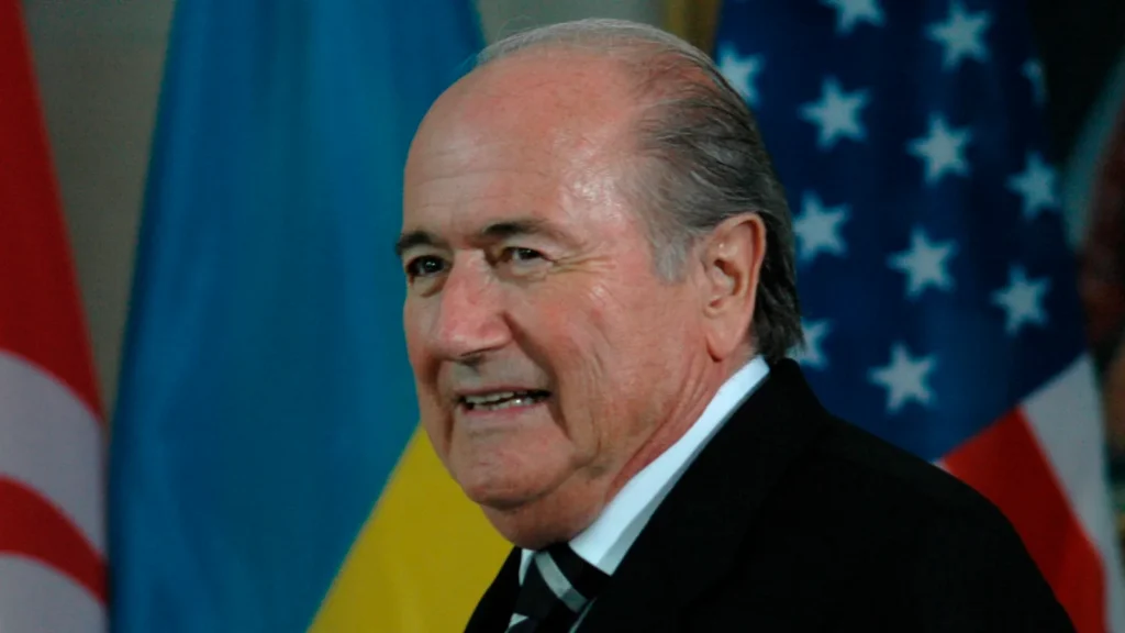 Sepp Blatter attending a political event.