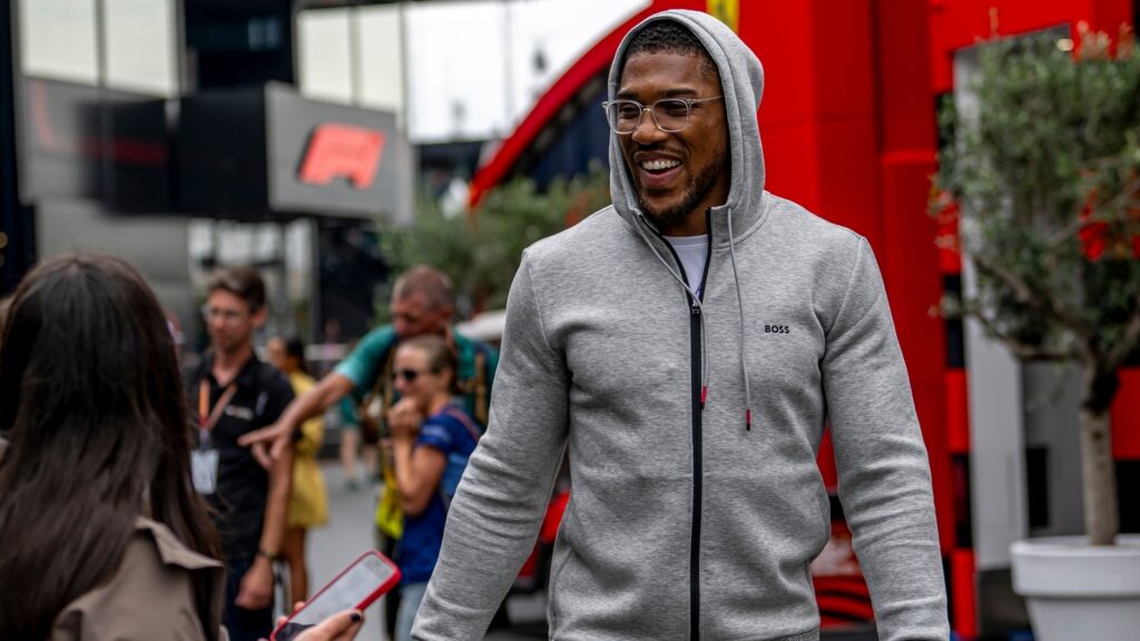 Focus shot of Anthony Joshua