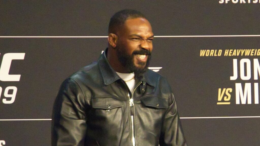 Jon Jones posing for a camera