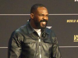 Jon Jones posing for a camera
