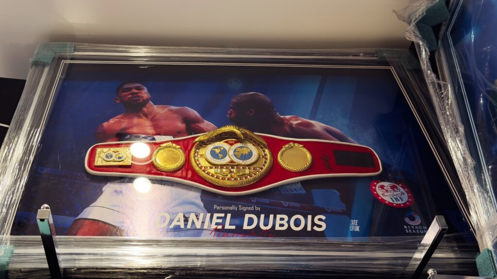 Championship belt of Daniel Dubois