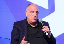 “Rotten at its core,” Tebas says of FIFA’s system Javier Tebas at an event