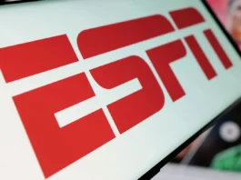 ESPN logo on screen