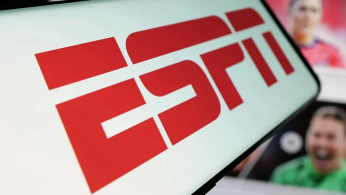 ESPN logo on screen