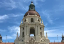 The Pasadena City Hall main tower
