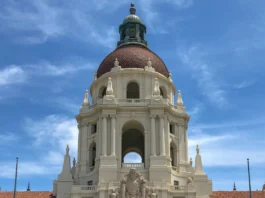 The Pasadena City Hall main tower