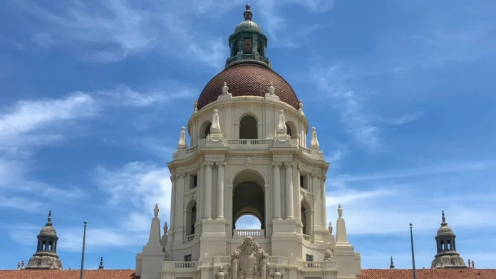 The Pasadena City Hall main tower