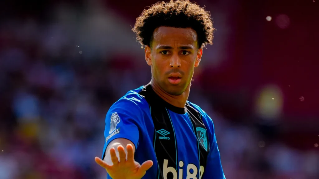 Tyler Adams gives his team instructions during a game