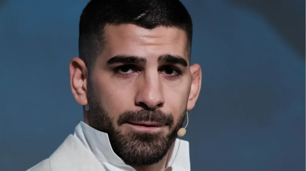 UFC fighter Ilia Topuria attends at Madrid press conference