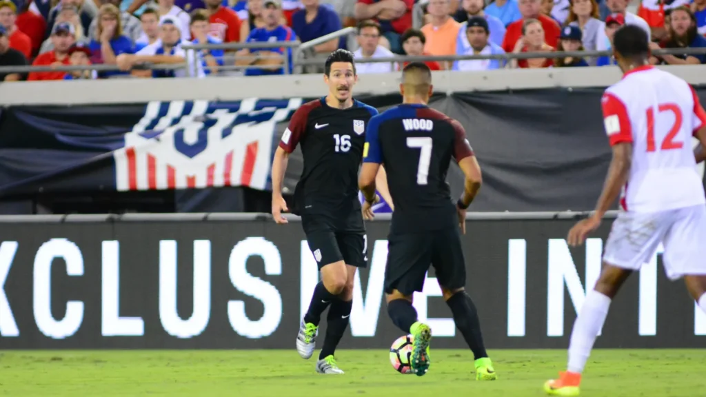 USA soccer team players in action