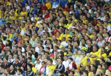 The cost of attending the World Cup final has reached another level Fans watching a FIFA World Cup match