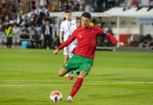 Did Ronaldo just break the knockout record he never owned? Ronaldo taking a penalty.