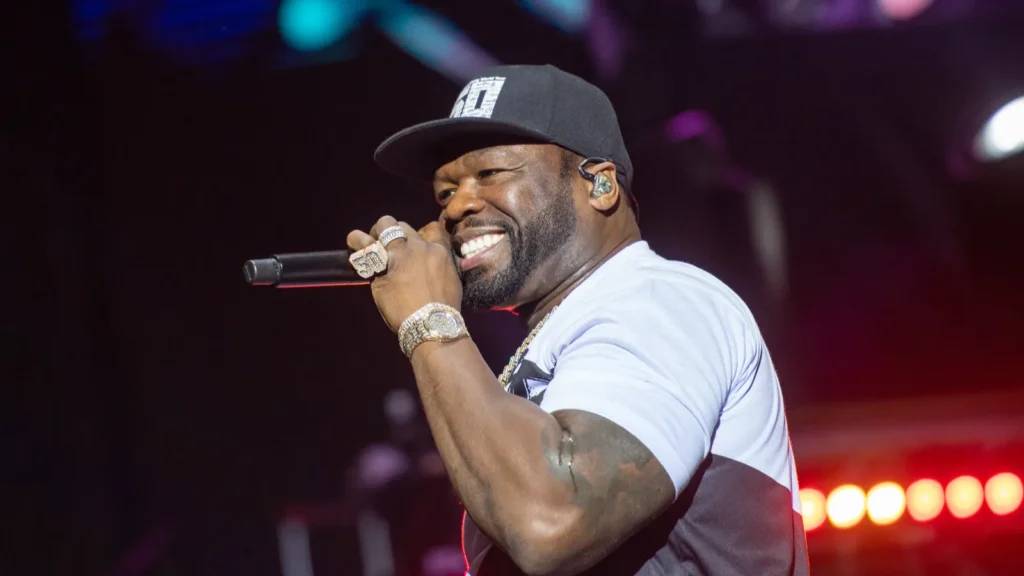 yerevan armenia july 01 curtis jackson aka 50 cent is