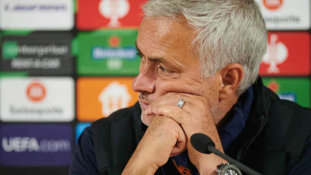 Jose Mourinho in a press conference