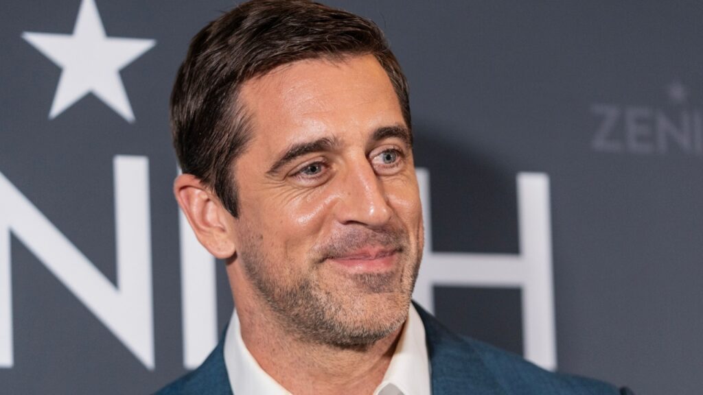 Aaron Rodgers at an event.