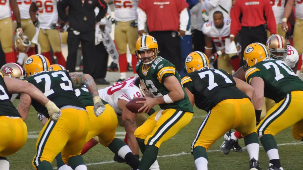 Aaron Rodger of the Green Bay Packers
