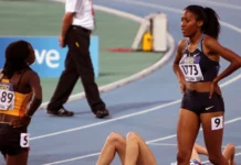 Athletes spill unexpected details about Trump’s Patriot Games Young American athlete competes in an 800-meter race at a junior athletics championship.