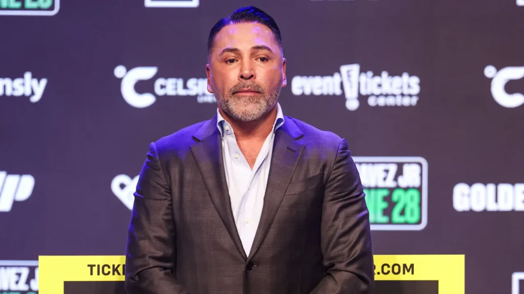 American boxing promoter and former professional boxer Oscar De La Hoya